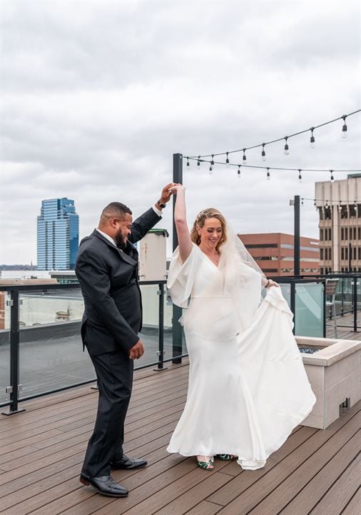 Editorial wedding moment, Studio Grand Rapids
